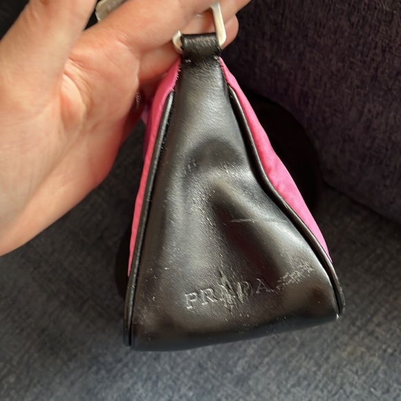 NWT Y2K PRADA vintage hot pink/black leather - Picture 8 of 11